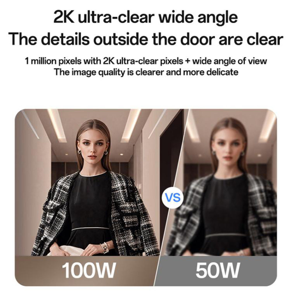 Dzwonek Yesido KM27, Wi-Fi, 2K, Biały