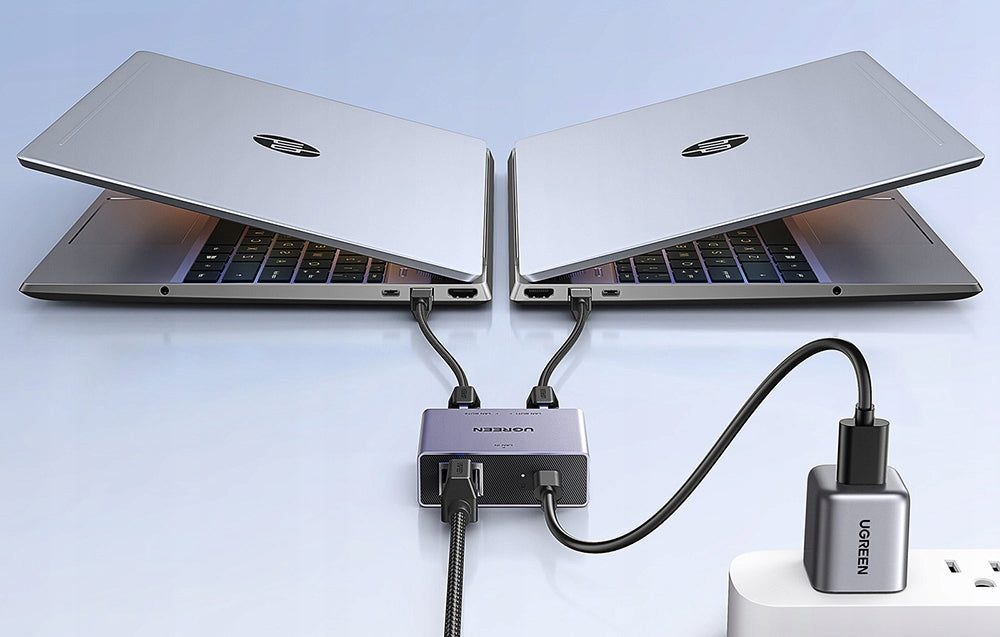 Splitter Sieciowy UGREEN NW301, RJ45 - 2 x RJ45, Szary