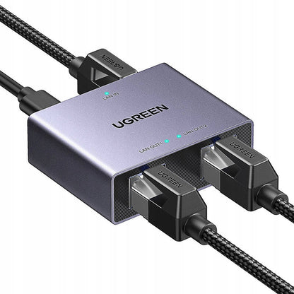 Splitter Sieciowy UGREEN NW301, RJ45 - 2 x RJ45, Szary