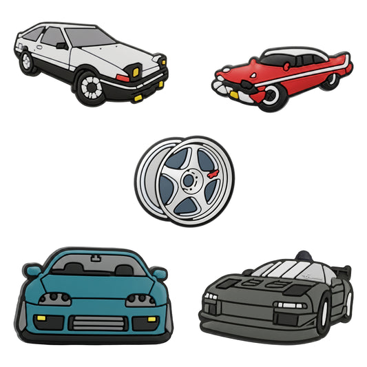 Naklejka 3D OEM Fast Cars na etui na telefon / tablet, zestaw 5 sztuk, wielokolorowa