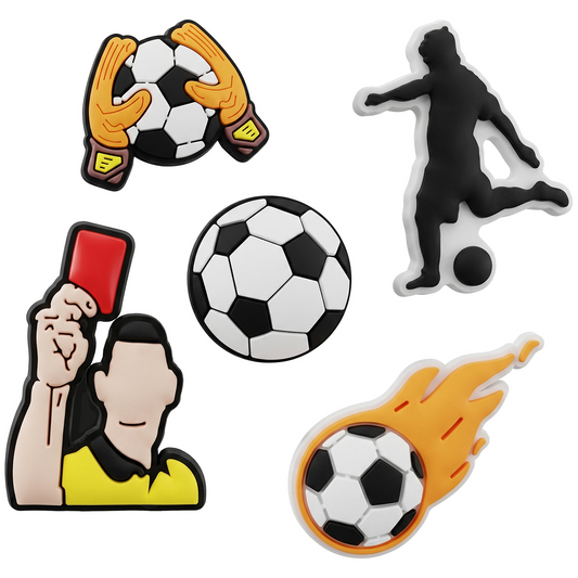 Naklejka 3D OEM Football na etui na telefon / tablet, zestaw 5 sztuk, wielokolorowa