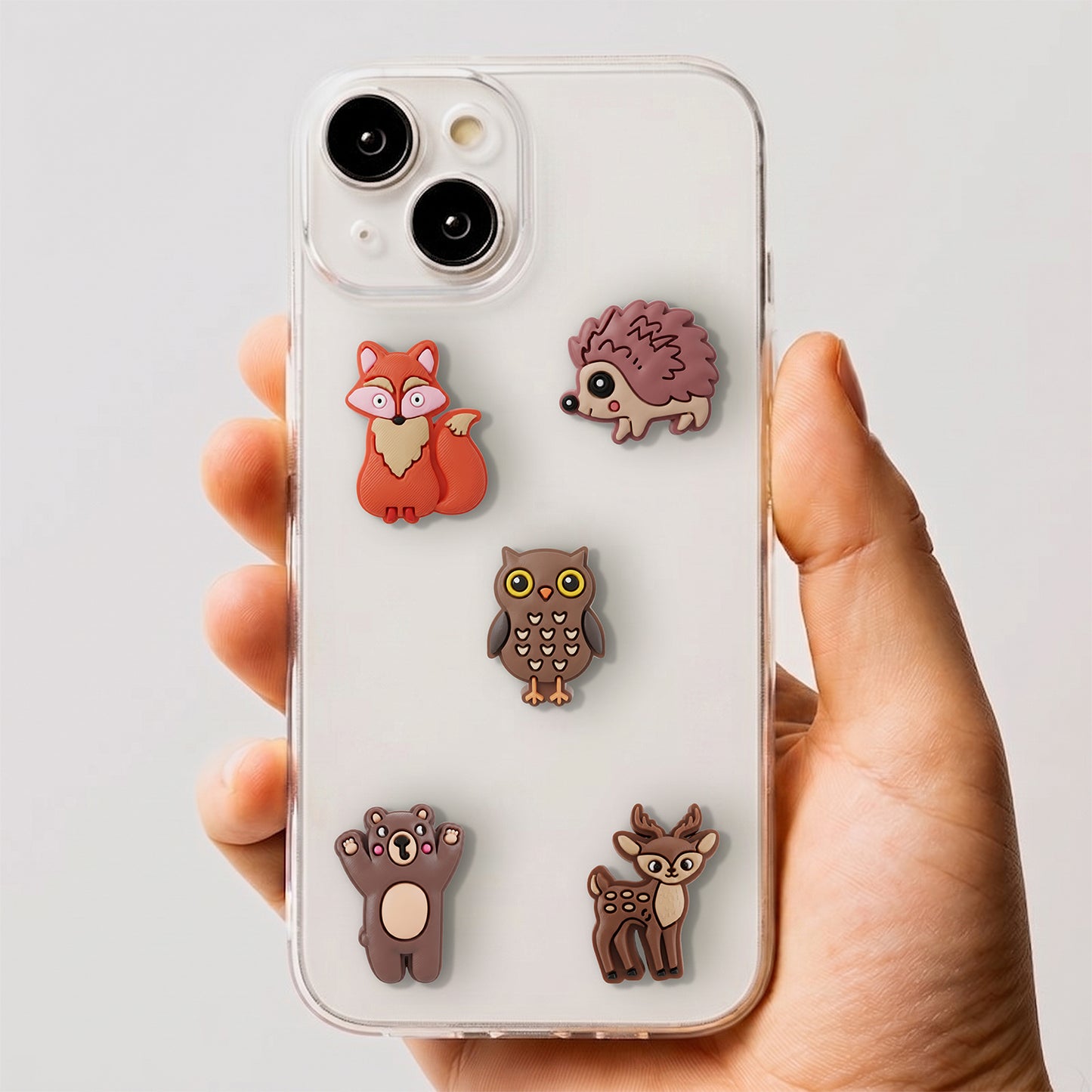 3D OEM Forest Sticker for Phone / Tablet Case, Set of 5, Multicolor