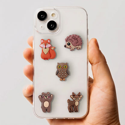 3D OEM Forest Sticker for Phone / Tablet Case, Set of 5, Multicolor