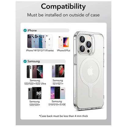 ESR HaloLock Metallic Sticker, Set of 2 Pieces, White