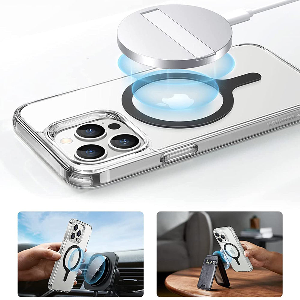 Naklejka Metalowa ESR HaloLock, Zestaw 2 sztuki, Czarny