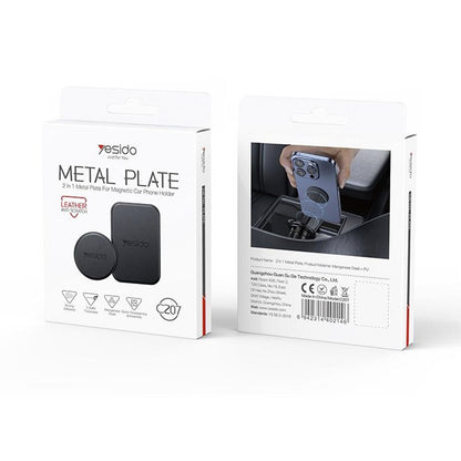 Naklejka Metaliczna Yesido C207 2w1, Czarna