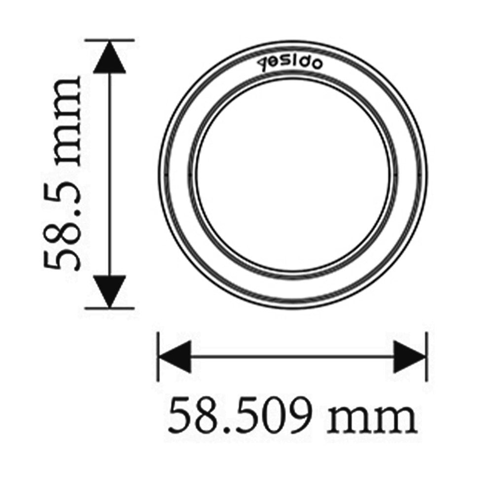 Naklejka Metaliczna Yesido C208, Czarna
