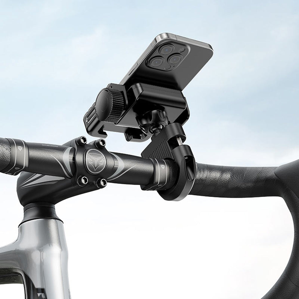 Uchwyt rowerowy motocyklowy Acefast D58, 4,7 cala - 6,9 cala, czarny