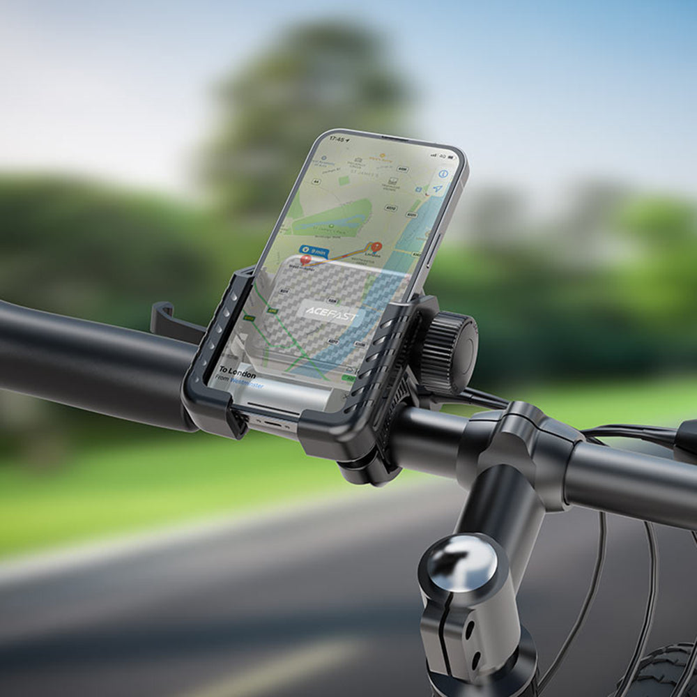 Uchwyt rowerowy motocyklowy Acefast D58, 4,7 cala - 6,9 cala, czarny