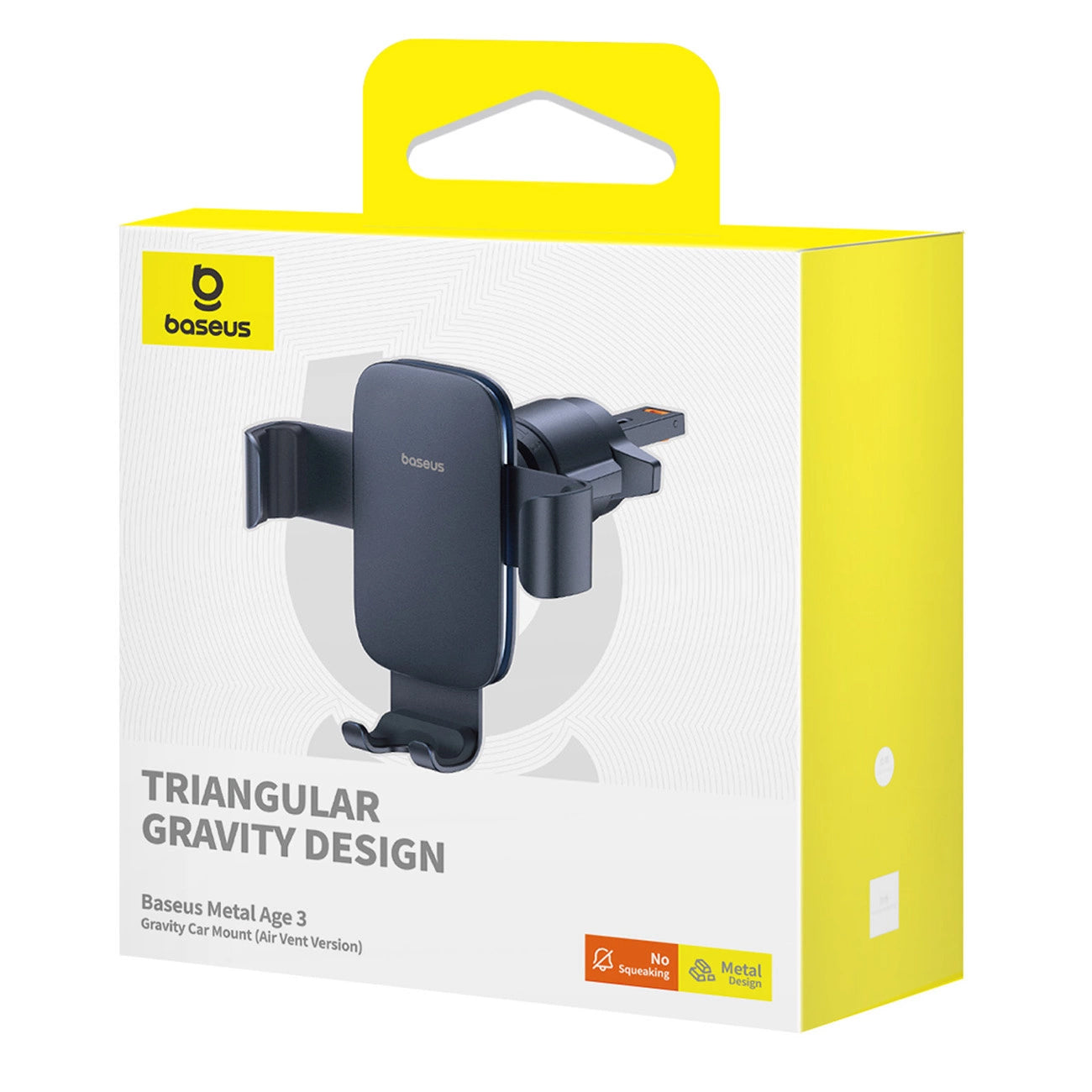 Uchwyt Samochodowy Baseus Metal Age 3, 4.7inch - 7.2inch, Czarny BS-CM028