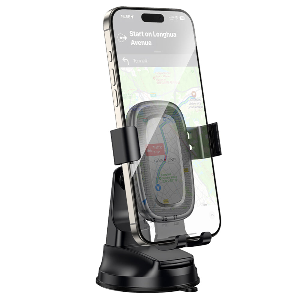 Uchwyt samochodowy Borofone BH130 Follower Gravity, 6.1 cala - 7 cali, Czarny