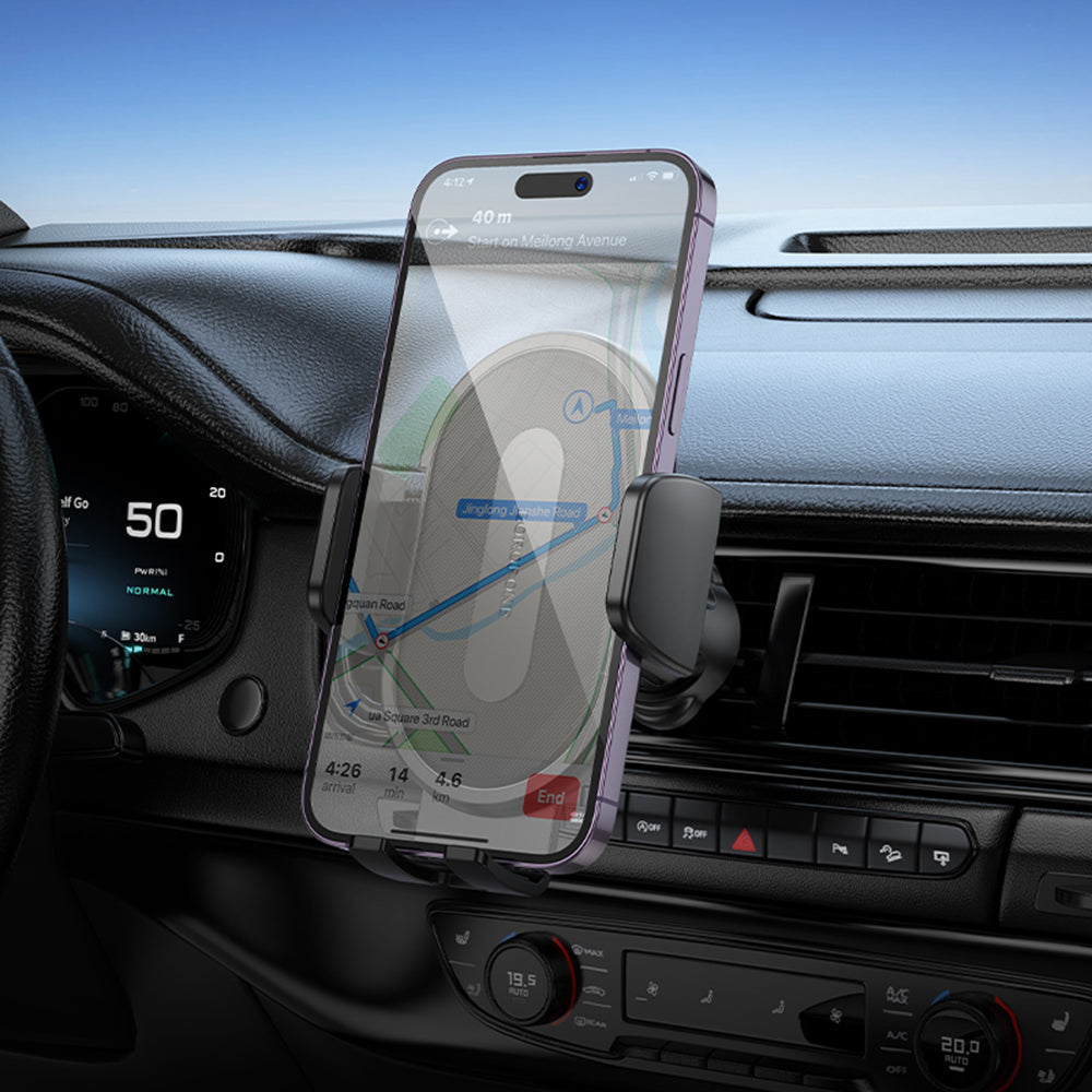 Uchwyt samochodowy Borofone BH133 Rio, 4.5 cala - 7 cali, Czarny