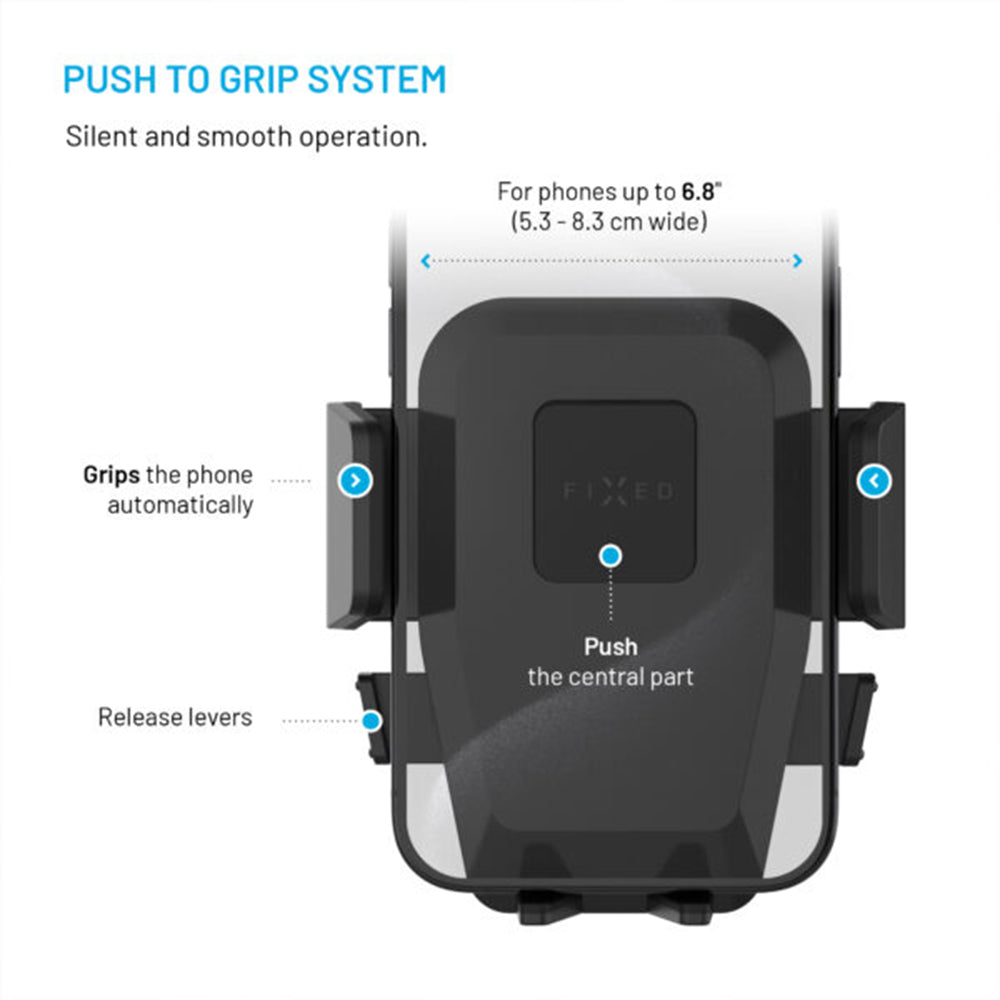Uchwyt samochodowy Fixed Iconiq Lock, Uniwersalny, Czarny
