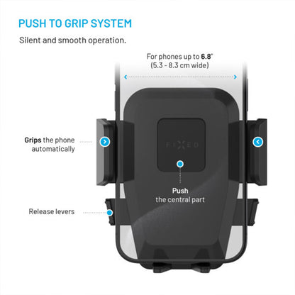 Uchwyt samochodowy Fixed Iconiq Lock, Uniwersalny, Czarny