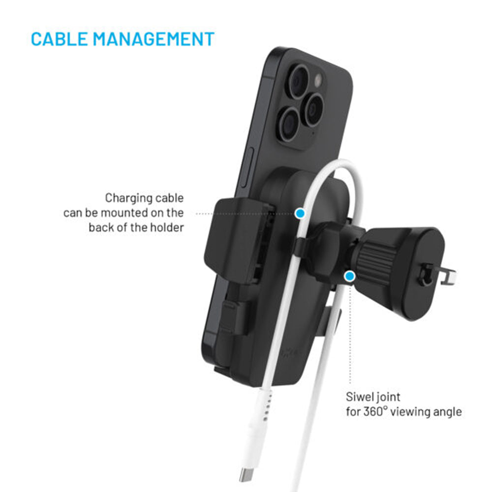 Uchwyt samochodowy Fixed Iconiq Lock, Uniwersalny, Czarny
