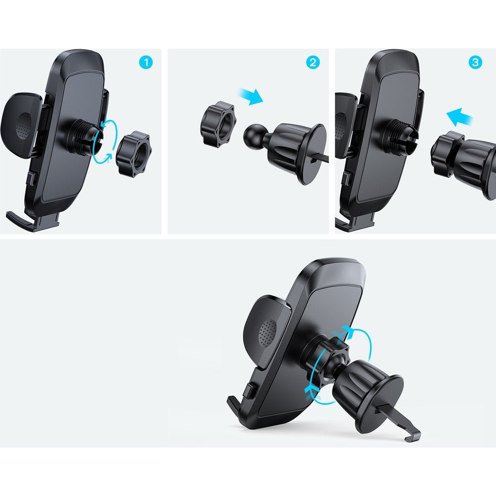Uchwyt samochodowy Joyroom JR-ZS259 Vent, 4.7 cala - 6.9 cala, Czarny