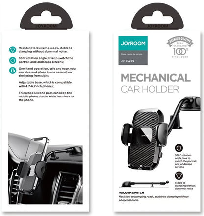 Uchwyt samochodowy Joyroom JR-ZS259 Dash, 4.7 cala - 6.9 cala, Czarny