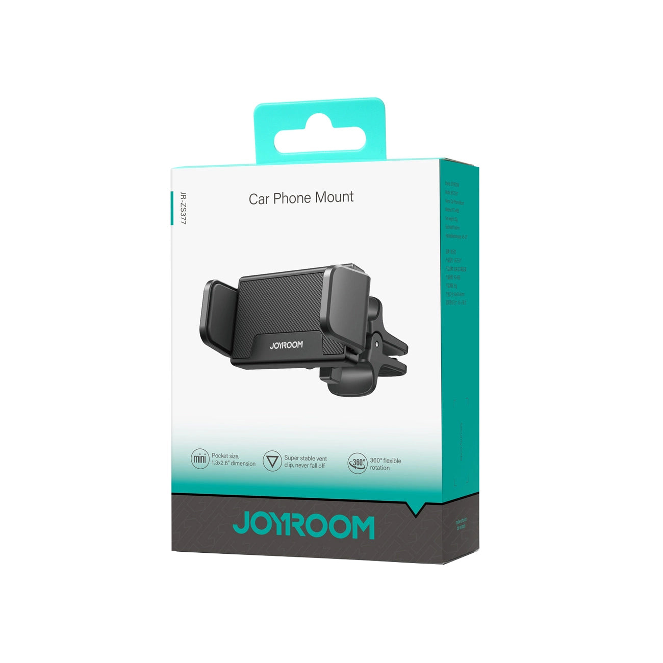 Uchwyt samochodowy Joyroom JR-ZS377, 4.5 cala - 6.7 cala, Czarny