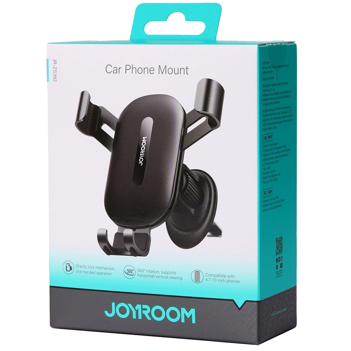 Uchwyt samochodowy Joyroom JR-ZS392, Uniwersalny, Czarny