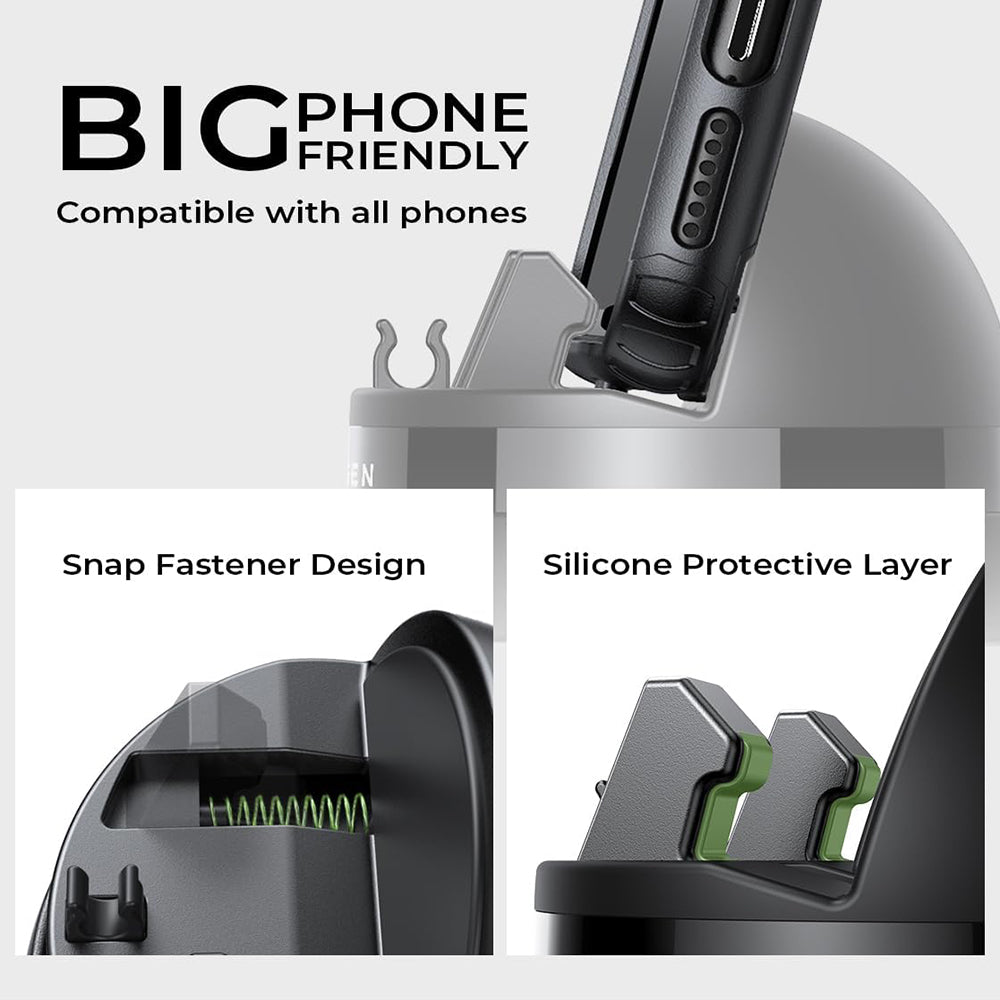 Lisen Car Holder for Phone / Tablet with thickness 6mm - 13mm, Black YL0224060015