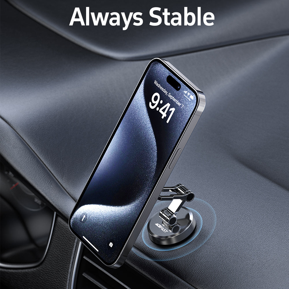 Uchwyt Samochodowy Magnetyczny Acefast D20, Uniwersalny, Srebrny