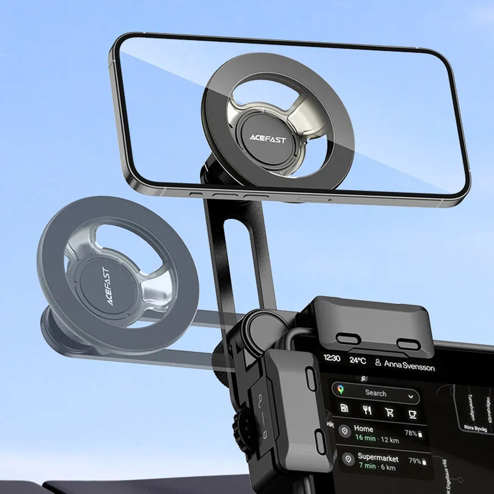 Uchwyt Samochodowy Magnetyczny Acefast D43, Uniwersalny, Czarny