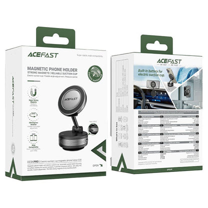 Uchwyt Samochodowy Magnetyczny Acefast E30, Uniwersalny, Szary
