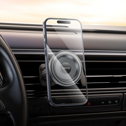 Magnetyczny uchwyt samochodowy Borofone BH122 Profit, 4.5 cala - 7 cali, Czarny
