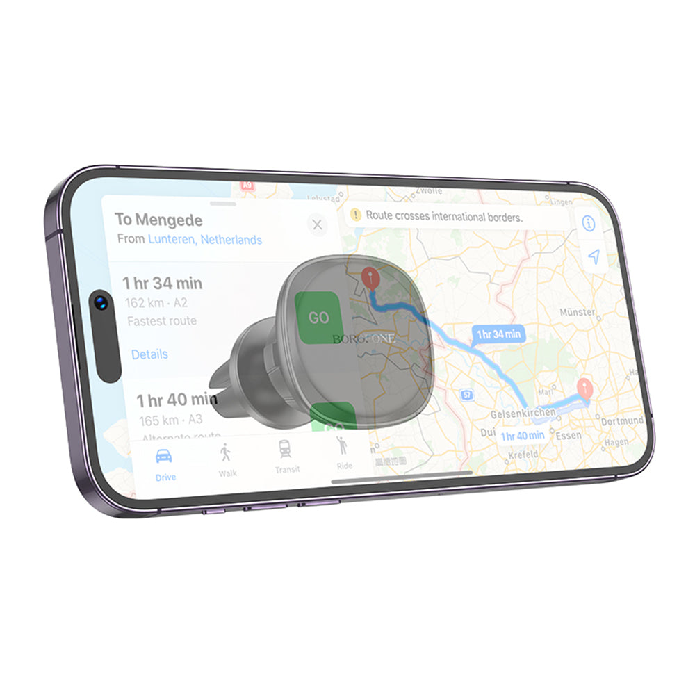 Magnetyczny Uchwyt Samochodowy Borofone BH102 Cloud, 4.5 cala - 7 cali, Czarny