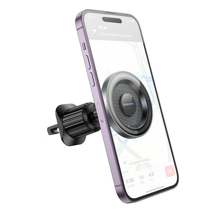 Magnetyczny uchwyt samochodowy Borofone BH122 Profit, 4.5 cala - 7 cali, Czarny