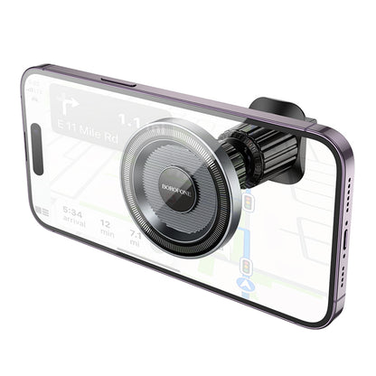 Magnetyczny uchwyt samochodowy Borofone BH122 Profit, 4.5 cala - 7 cali, Czarny