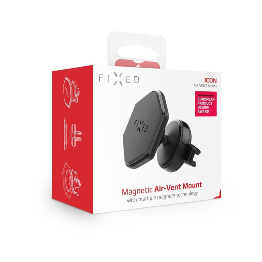 Uchwyt Samochodowy Magnetyczny Fixed Icon, Uniwersalny, Czarny