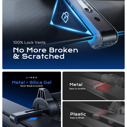 Uchwyt Samochodowy Magnetyczny Lisen, Uniwersalny, Czarny YL0222100001