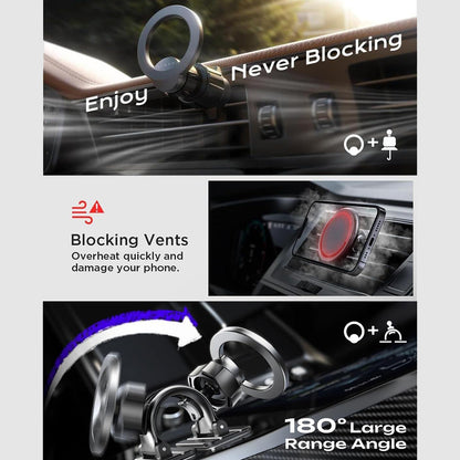 Lisen Magnetic Car Holder, Universal, Black YL0223110033