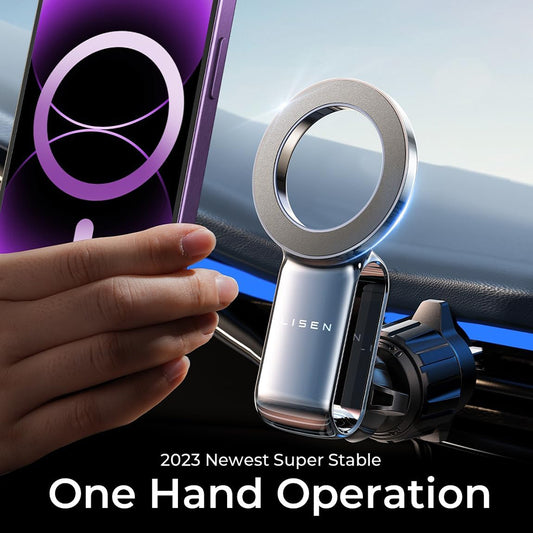 Uchwyt Samochodowy Magnetyczny Lisen, Uniwersalny, Czarny YL0224050012