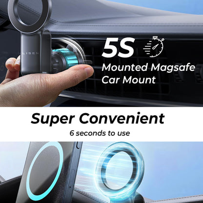 Lisen Magnetic Car Holder, Universal, Black YL0224050012