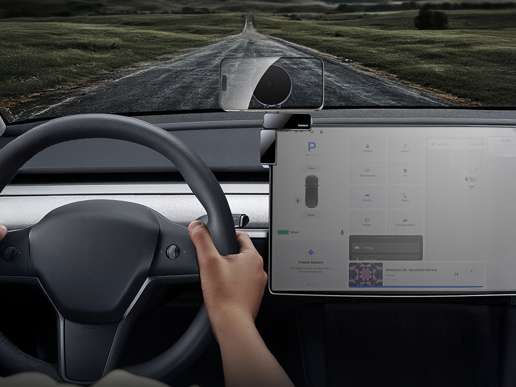 Uchwyt Samochodowy Magnetyczny MagSafe Baseus MaxView, Czarny C40180701813-00