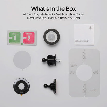 Magnetyczny Uchwyt Samochodowy Spigen MFT13, Uniwersalny, Czarny