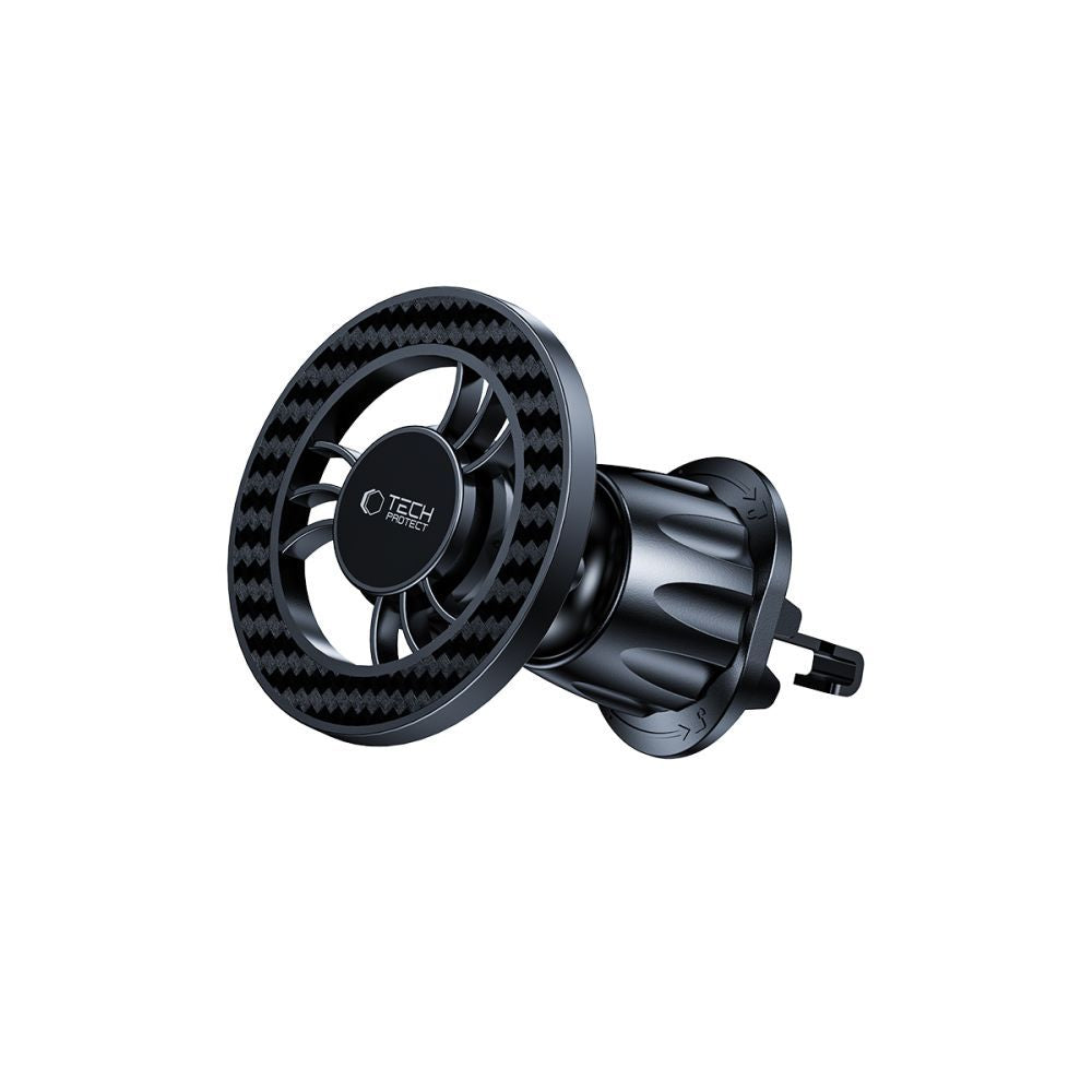 Uchwyt Samochodowy Magnetyczny Tech-Protect N56 Carbon Vent, Uniwersalny, Czarny