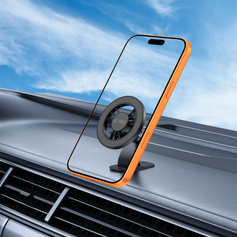 Magnetyczny Uchwyt Samochodowy Tech-Protect N56 2in1 II, Uniwersalny, Czarny