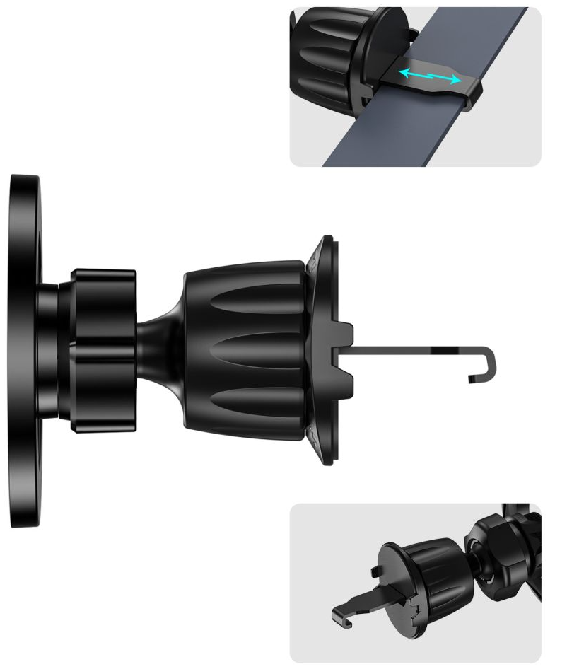Magnetyczny Uchwyt Samochodowy Tech-Protect N56 2in1 II, Uniwersalny, Czarny