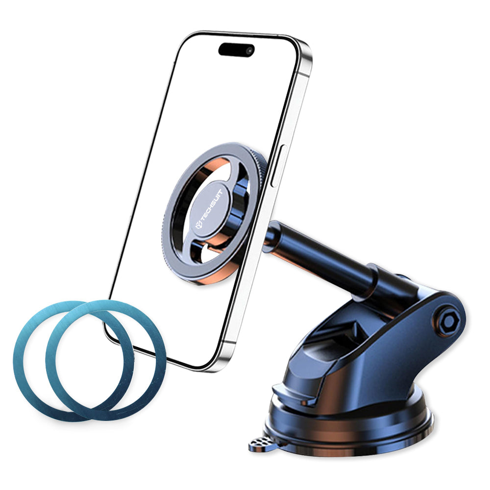 Uchwyt Samochodowy Magnetyczny Techsuit S12, Uniwersalny, Czarny