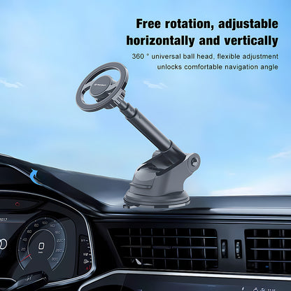 Uchwyt Samochodowy Magnetyczny Techsuit S12, Uniwersalny, Czarny