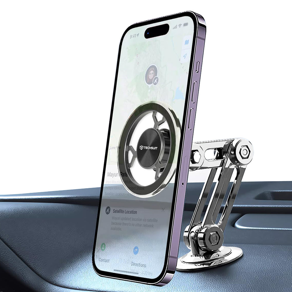 Uchwyt Samochodowy Magnetyczny Techsuit S14, Uniwersalny, Szary