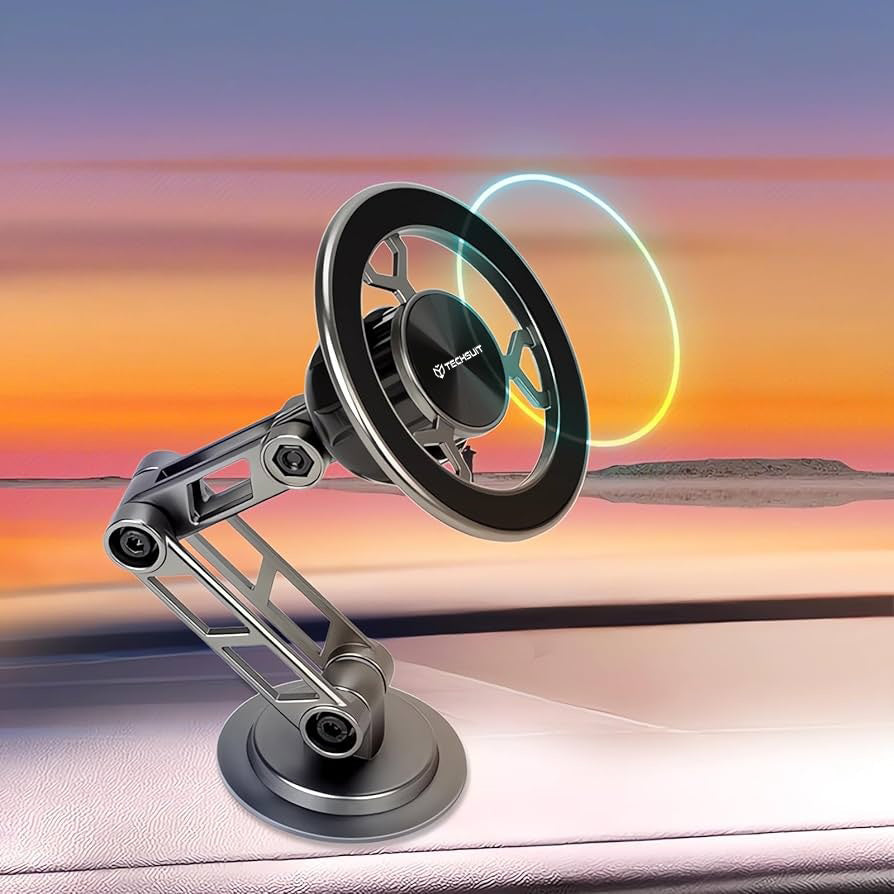 Uchwyt Samochodowy Magnetyczny Techsuit S14, Uniwersalny, Szary