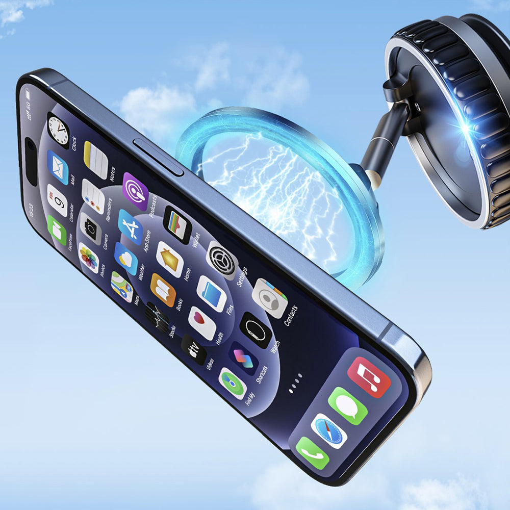 Uniwersalny Magnetyczny Uchwyt Samochodowy Techsuit S15, Czarny