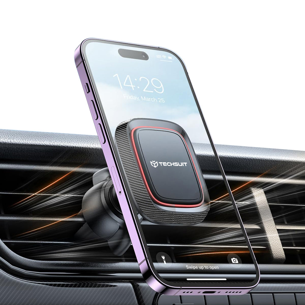 Techsuit S4 Magnetic Car Holder, Universal, Black Red