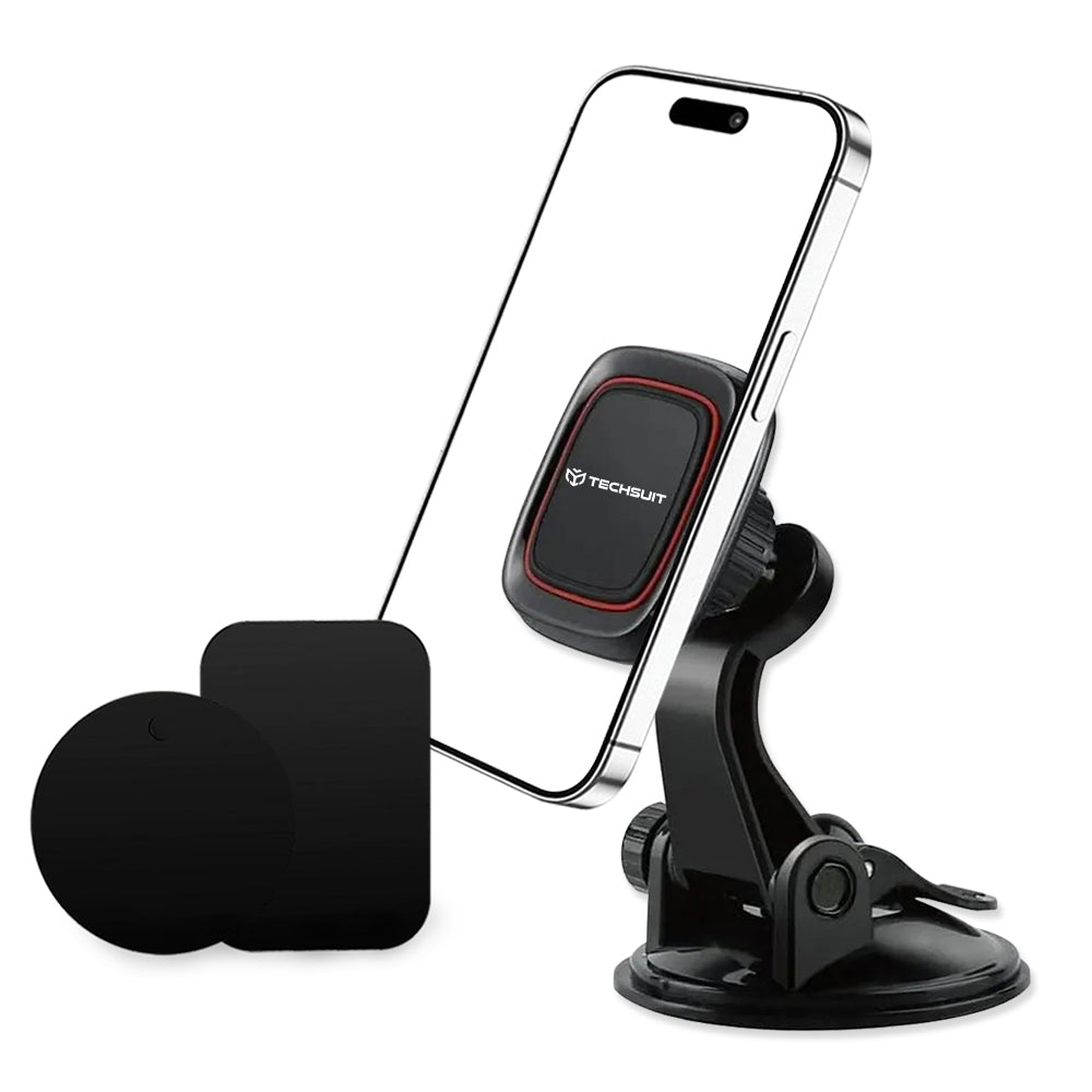 Magnetic Techsuit S6 Car Holder, Universal, Black Red