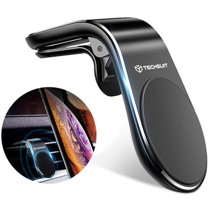 Uchwyt Samochodowy Magnetyczny Techsuit S7, Uniwersalny, Srebrny