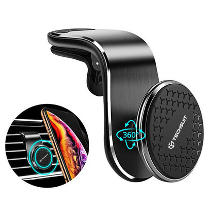 Uchwyt Samochodowy Magnetyczny Techsuit S8, Uniwersalny, Srebrny